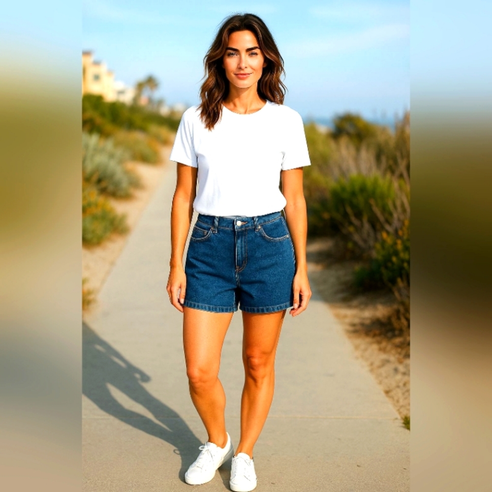 5B STYLE Classic Blue Jean Shorts for Women size XL